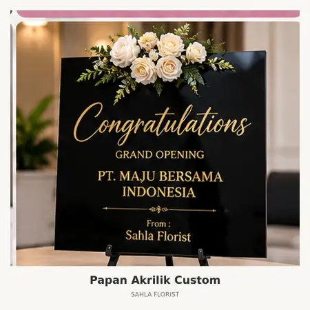 Papan Bunga Akrilik Pedurungan